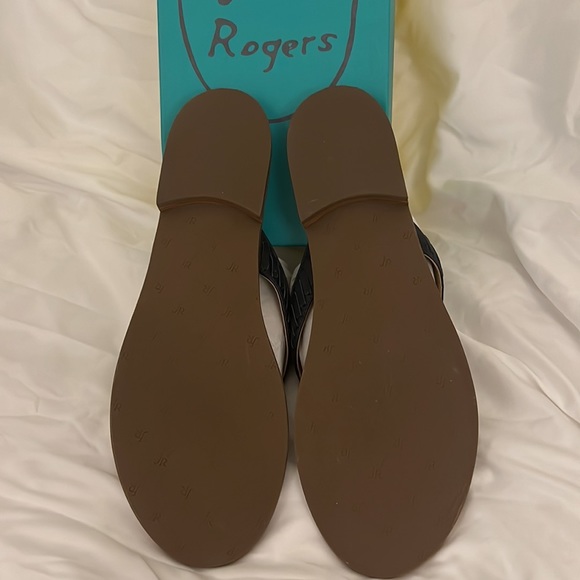 NIB Jack Rogers SZ 11 sandals in dark blue and gold - Picture 4 of 4